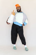 Black Twill Barrel Pant