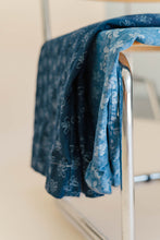 Light Floral Chambray Ruffle Pants