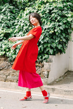 Mid Easy Pant in Hot Pink Linen (RTS)