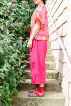 Mid Easy Pant in Hot Pink Linen (RTS)