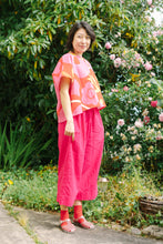 Mid Easy Pant in Hot Pink Linen (RTS)