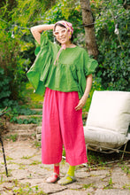 Mid Easy Pant in Hot Pink Linen (RTS)