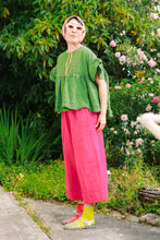 Mid Easy Pant in Hot Pink Linen (RTS)