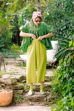 Mid Easy Pant in Limeade Linen (RTS)