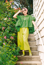 Mid Easy Pant in Limeade Linen (RTS)