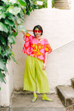 Mid Easy Pant in Limeade Linen (RTS)