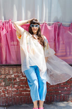 Mini Mushroom Dress in Silk Organza (RTS) Barrel Pant in Neptune Twill (RTS)