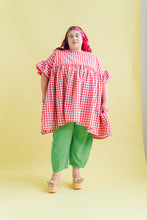 Barrel Pant in Acid Green Twill