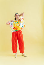 Barrel Pant in Tomato Twill