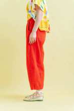 Barrel Pant in Tomato Twill