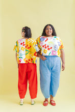 Barrel Pant in Tomato Twill