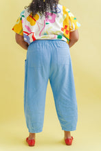 Barrel Pant in Neptune Twill