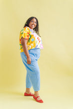 Barrel Pant in Neptune Twill