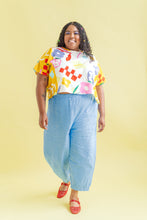 Barrel Pant in Neptune Twill