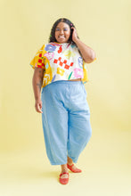 Barrel Pant in Neptune Twill