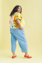 Barrel Pant in Neptune Twill