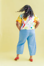 Barrel Pant in Neptune Twill