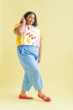 Barrel Pant in Neptune Twill