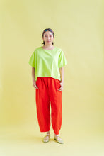 Barrel Pant in Tomato Twill