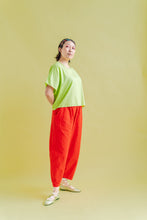Barrel Pant in Tomato Twill
