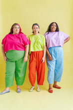 Barrel Pant in Acid Green Twill