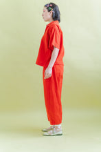 Barrel Pant in Tomato Twill