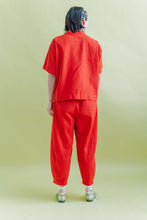 Barrel Pant in Tomato Twill