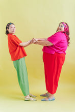 Barrel Pant in Acid Green Twill