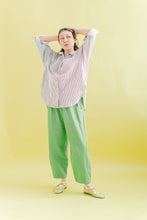 Barrel Pant in Acid Green Twill