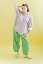 Barrel Pant in Acid Green Twill