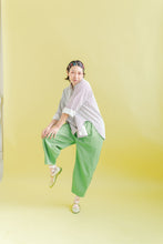Barrel Pant in Acid Green Twill