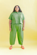 Barrel Pant in Acid Green Twill