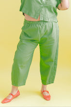 Barrel Pant in Acid Green Twill