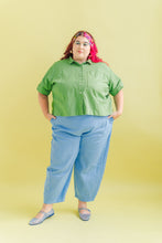 Barrel Pant in Neptune Twill