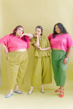 Barrel Pant in Acid Green Twill