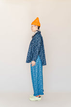Light Floral Chambray Ruffle Pants