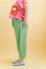 Barrel Pant in Acid Green Twill