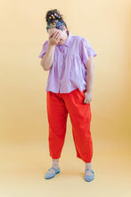 Barrel Pant in Tomato Twill