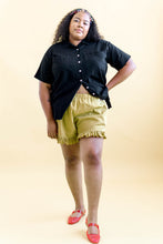 Bloomers in Chartreuse Linen