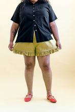 Bloomers in Chartreuse Linen