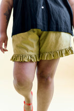 Bloomers in Chartreuse Linen