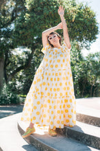 Tiered Maxi Dress in Smiley Cotton (RTS)