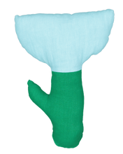 Flower Pillow - Cotton Candy & Kelly Green (RTS)