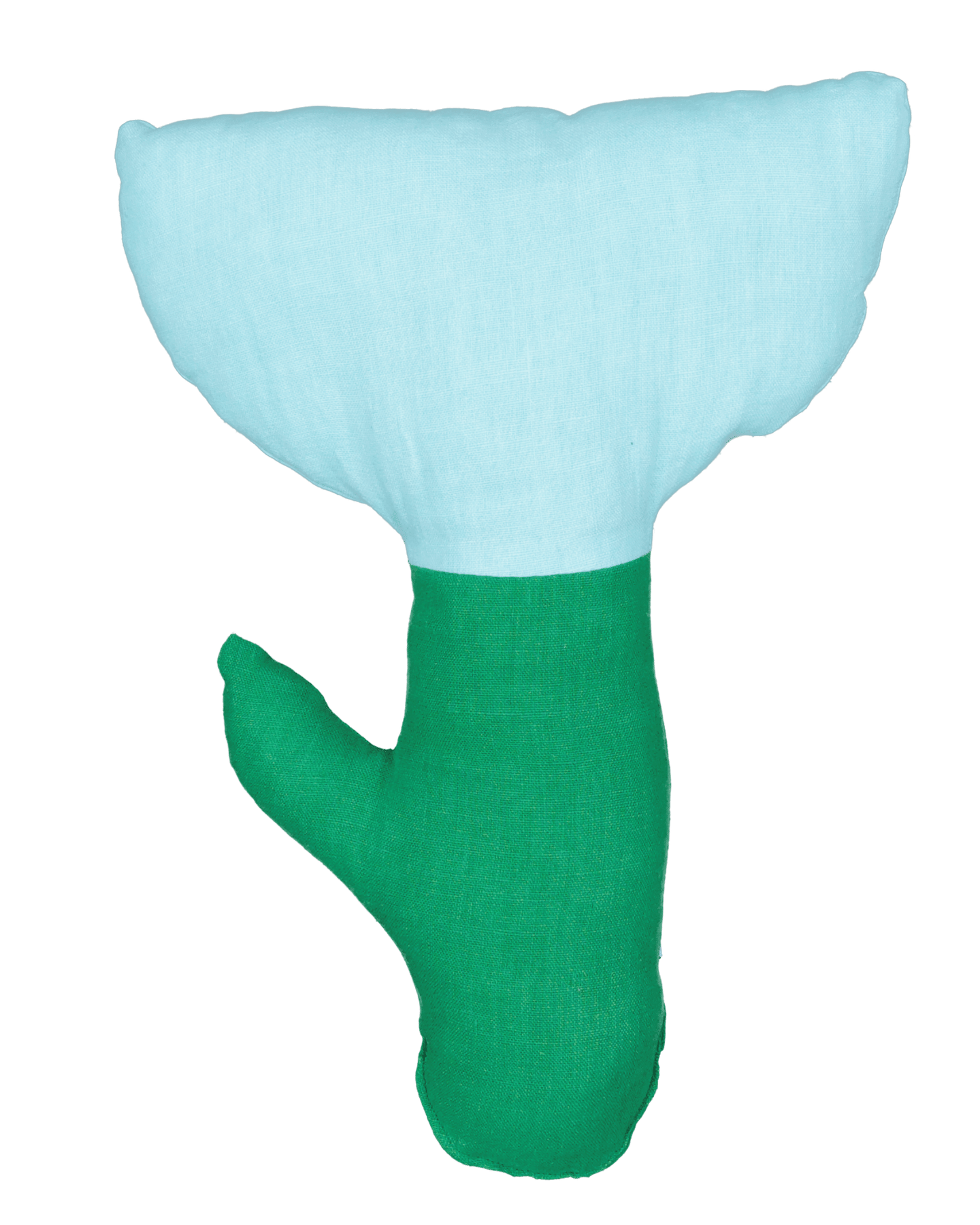 Flower Pillow - Cotton Candy & Kelly Green (RTS)