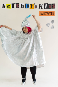 Silver Metallic Mushroom Dress