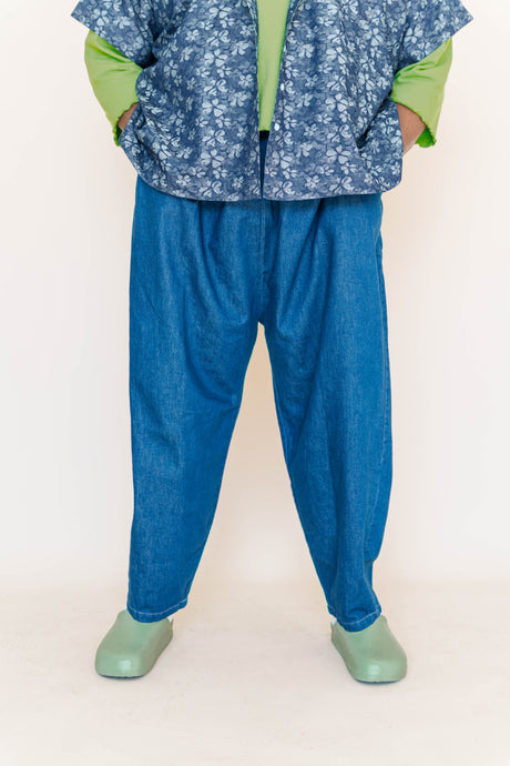 Denim Barrel Pant