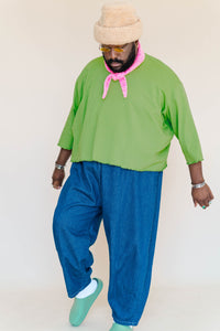 Denim Barrel Pant