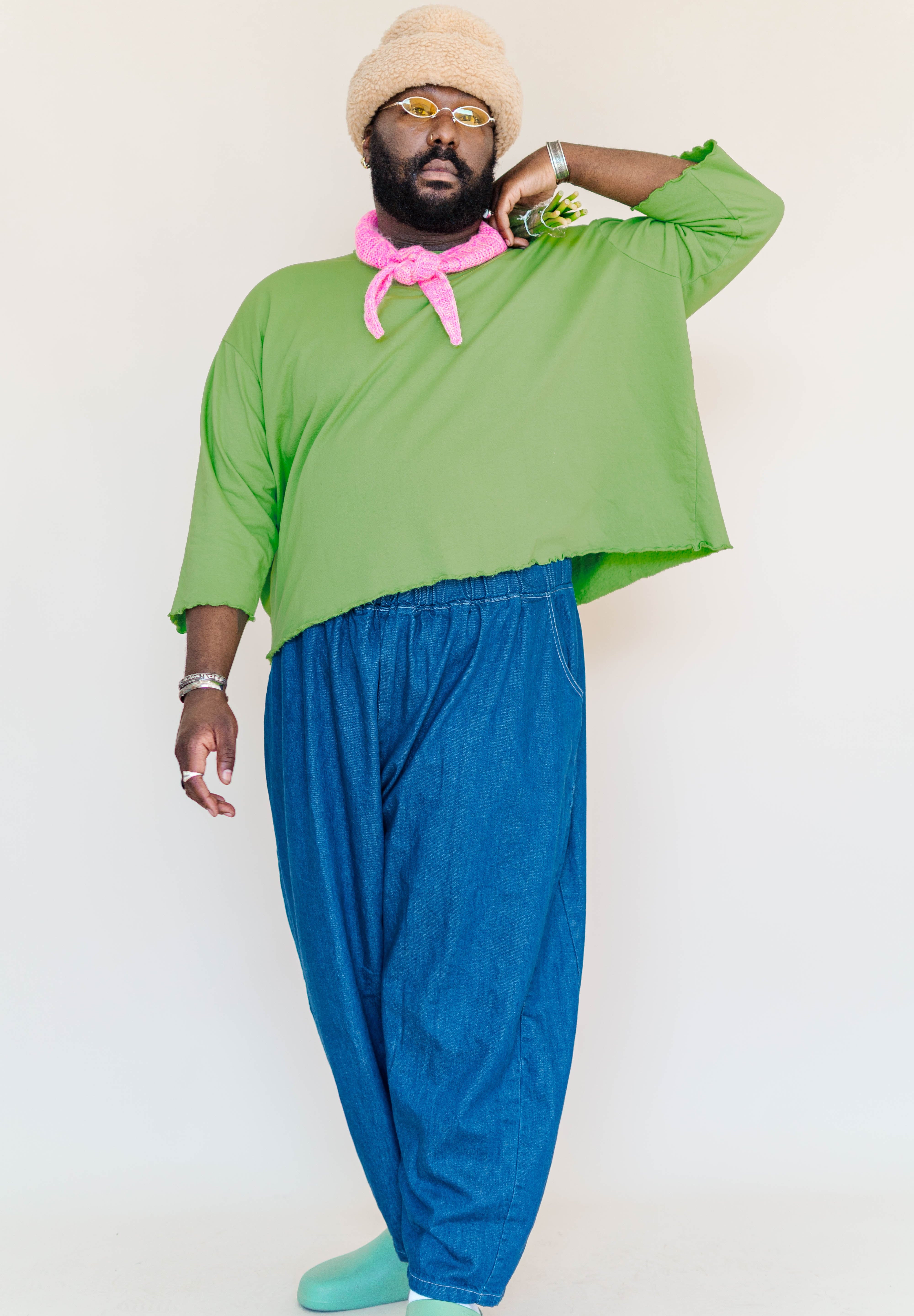 Acid Green Sweatshirt Tee