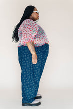 Boxy Crop Top in Cherry Mesh