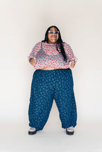 Boxy Crop Top in Cherry Mesh